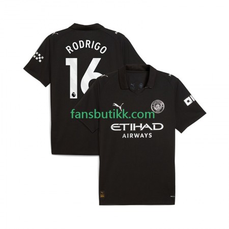 Fotballdrakt Manchester City Rodrigo Hernandez 16 Bortetrøye 2025-2026 Kortermet